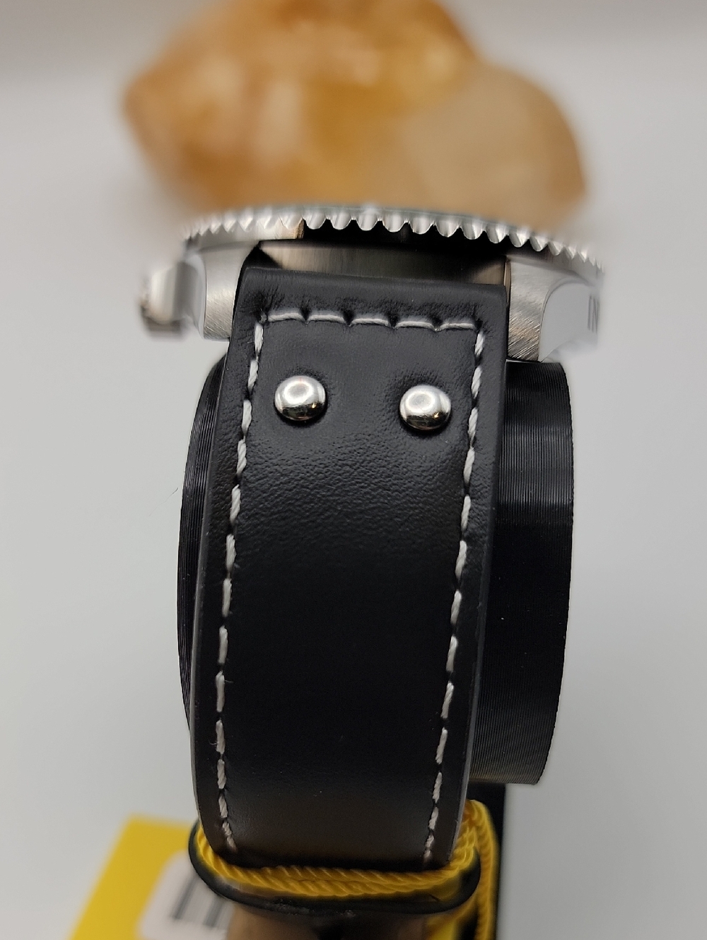 NWT Invicta Pro Diver Men's Watch - 43mm. Black Green 22072 Leather Strap - Picture 5 of 13